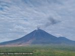 Gunung Semeru 4 kali erupsi pada Sabtu, tinggi letusan capai satu km